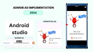 AdMob Ad Best implementation 2024  Bannar Ads InterstitialAd in Android Studio [upl. by Acimot]