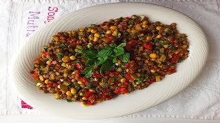 Yeşil Mercimek Salatası  Salata Tarifleri [upl. by Aniez610]