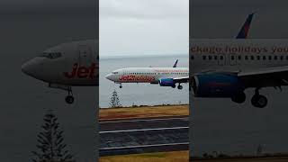 JET2 HOLIDAYS BOEING 7378MG LANDING at Madeira Airport [upl. by Leeban]