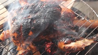 Tandoori Chicken Prepared on charcoal Grill Mana Telangana Vantalu [upl. by Ttsepmet]