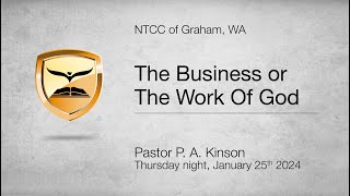 The Business or The Work Of God  Luke 249  Pastor P A Kinson [upl. by Killoran]