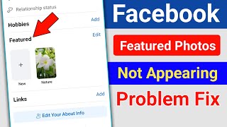 How to Fix Facebook Featured Photos Not Appearing। Featured Photos Not Showing on Facebook [upl. by Accissej]