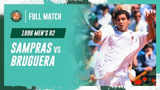 Sampras vs Bruguera 1996 Mens round 2 Full Match  RolandGarros [upl. by Aelrac]