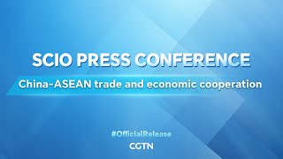 Live SCIO briefs media on ChinaASEAN trade and economic cooperation [upl. by Lorin]