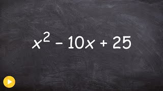 How to factor a perfect square trinomial and why is it important [upl. by Seibold]