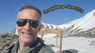 SNOWSHOE Top of Medicine Bow Peak Snowy Range Wyoming June 2024 [upl. by Aneleh]