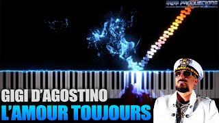 Keyboard  Piano Tutorial  Gigi DAgostino  LAmour Toujours [upl. by Edie]