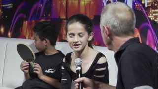 2012 Killerspin Chicago International Table Tennis Festival  Estee Ackerman Interview [upl. by Liatrice]