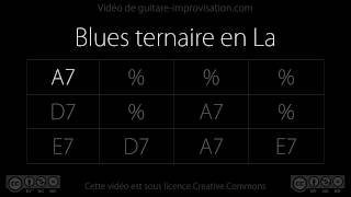 Blues Backing Track in A 90bpm [upl. by Eirojram944]