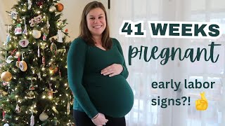 41 WEEKS PREGNANT  OVERDUE  ANY EARLY LABOR SIGNS [upl. by Gambrill]