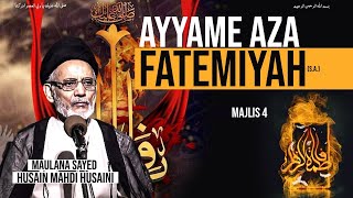 🔴 LIVE  Majlis Ayyame Aza Fatemiyah sa  Maulana Sayed Husain Mahdi Husaini [upl. by Anahs]