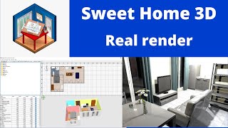 Sweet Home 3D real render [upl. by Joycelin934]