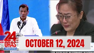 24 Oras Weekend Express OCTOBER 12 2024 HD [upl. by Traci]