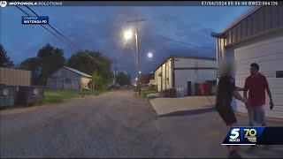 Body camera video shows Watonga man slammed to the ground by police during morning walk with son [upl. by Hyacinthe734]