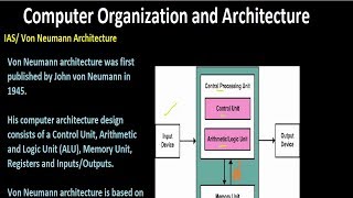 Von Neumann Architecture  Von Neumann Bottleneck  Computer Organization and Architecture [upl. by Searby]