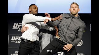 Jon Jones Shoves Alexander Gustafsson at UFC 232 Staredown  MMA Fighting [upl. by Jochbed]