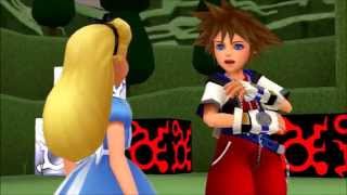 Kingdom Hearts Recoded HD Cutscenes Part 4  Wonderland [upl. by Nashom]