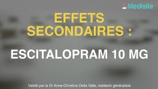 Escitalopram 10 mg  des effets secondaires [upl. by Namaan]