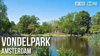 Vondelpark Amsterdam  🇳🇱 Netherlands 4K HDR Walking Tour [upl. by Hayley177]