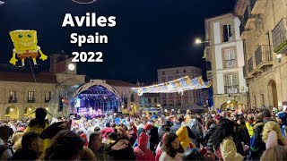 Aviles Asturias Spain 🇪🇸 Walking tour Festival 2022 [upl. by Tak]