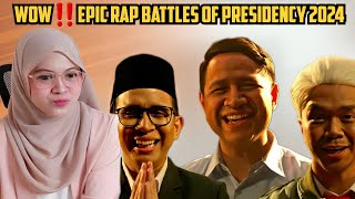 REACTION EPIC RAP BATTLES OF PRESIDENCY 2024  ANIES VS PRABOWO VS GANJAR‼️SPEECHLESS NONTONNYA😱 [upl. by Anelhtak605]