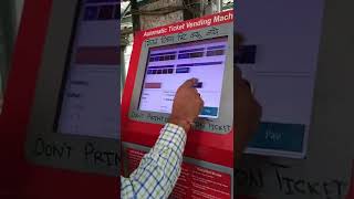 How fast CSMT Dombivli return ticket from ATVM Machine  ATVM machine se ticket kaise nikale [upl. by Jami]