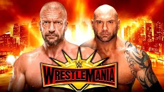 BATISTA vs TRIPLE H WRESTLEMANIA 35   MrWikky92 [upl. by Yoo959]