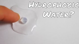 SelfRepelling Hydrophobic Water Drops [upl. by Anerual]