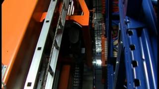 Automated Warehouse with STACKER CRANE  Double Depth [upl. by Obadiah]