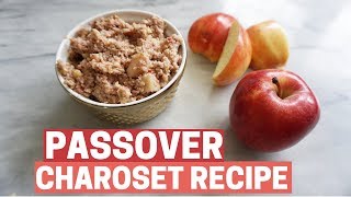 EASY CHAROSET RECIPE How to Make Charoset for Passover [upl. by Attey15]