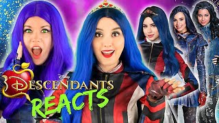 Cosplayers REACT to DESCENDANTS Evies Best Moments  EVIE’S FIRST TIME WATCHING Mal and Evie [upl. by Yelrac]