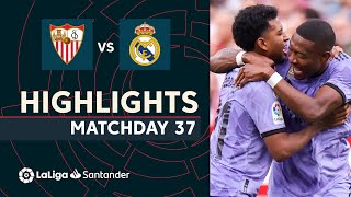 Resumen de Sevilla FC vs Real Madrid 12 [upl. by Augie]