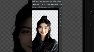 Photoshop 2024 tips Cut out hair like a pro fast amp easy shorts [upl. by Llenyt]