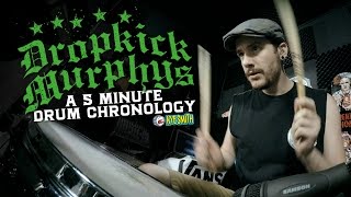 Dropkick Murphys A 5 Minute Drum Chronology  Kye Smith 4K [upl. by Tlevesor]