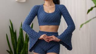 How to Crochet Bell Sleeve Crop Top  Pattern amp Tutorial DIY [upl. by Kironde]