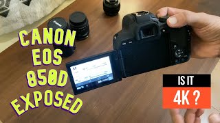 CANON EOS 850D DETAILED TUTORIAL  PHOTOS AND VIDEO TEST  4K DSLR 2021 [upl. by Imnubulo]