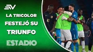 Jugadores de Ecuador festejaron triunfo ante Colombia  Estadio  Ecuavisa [upl. by Pero]