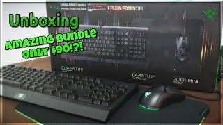 Unboxing The Razer Viper Mini Cynosa Lite and Gigantus V2 Razer Canada Esports Bundle [upl. by Eey]