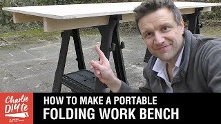 How to Make a Portable Folding Work Bench Video 1 of 5 [upl. by Auqinihs]