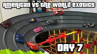 DIECAST CARS RACING TOURNAMENT  AMERICAN VS WORLD EXOTIC CARS 7 [upl. by Jeroma]