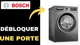 Comment débloquer une porte de machineà laver Bosch Serie 6 [upl. by Akanke248]