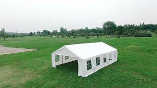 A Birds Eye View  Quictent 20 x 32 Heavy Duty Party Tent [upl. by Ewnihc]