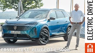 Peugeot E5008 Fahrbericht Test Reichweite Verbrauch Preis Leistung  Electric Drive Check [upl. by Aillimac]