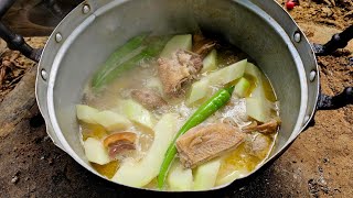 NATIVE TINOLA AT ETAG NA BABOY RAMO  PAGKAING BUKID  OUTDOOR COOKING Team AgustinTV [upl. by Asila]