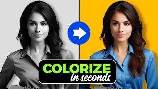 Colorize Black amp White Images in SECONDS with AI [upl. by Aisila836]