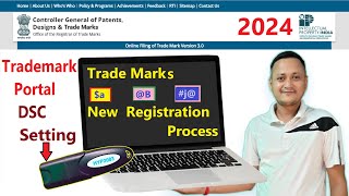 Trademark Portal Registration Process Trademark DSC Attach  capicomdll Setting  dscguru2023 [upl. by Nnawaj]