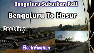 Bangalore Hosur Track doubling electrification update bengaluru hosur train photography 🔥🔥🔥 [upl. by Boulanger]