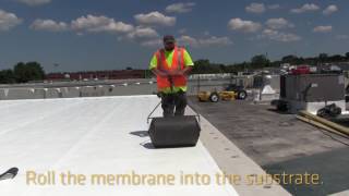 The Roofing Industrys First SelfAdhering PVC Membrane [upl. by Imoen]