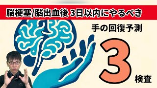 【☑内包後脚 障害】脳梗塞3日以内にやるべき3検査！手の機能回復 第18回 [upl. by Lewison991]