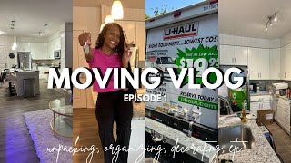 moving vlog  episode 1  my first apartment  apartment tour unpacking new furniture etc [upl. by Ennoryt]